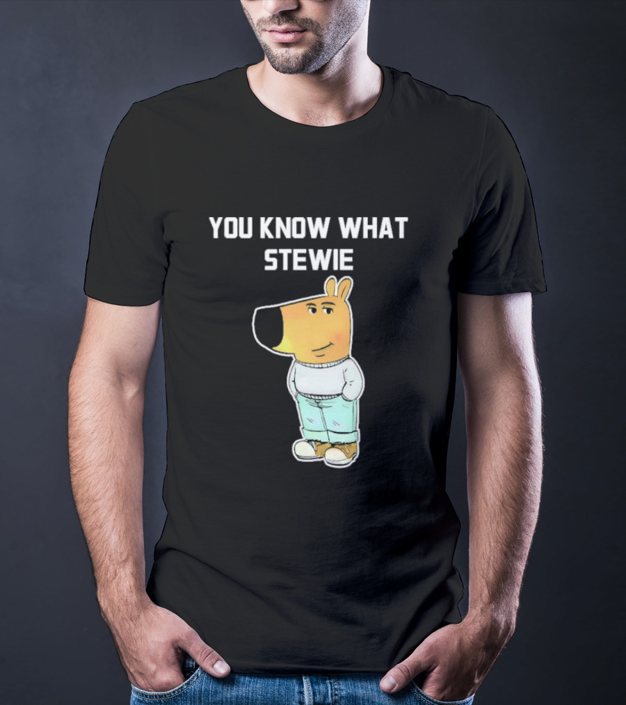 You Know What Stewie Chill Guy Sweater Cartoon T-Shirt