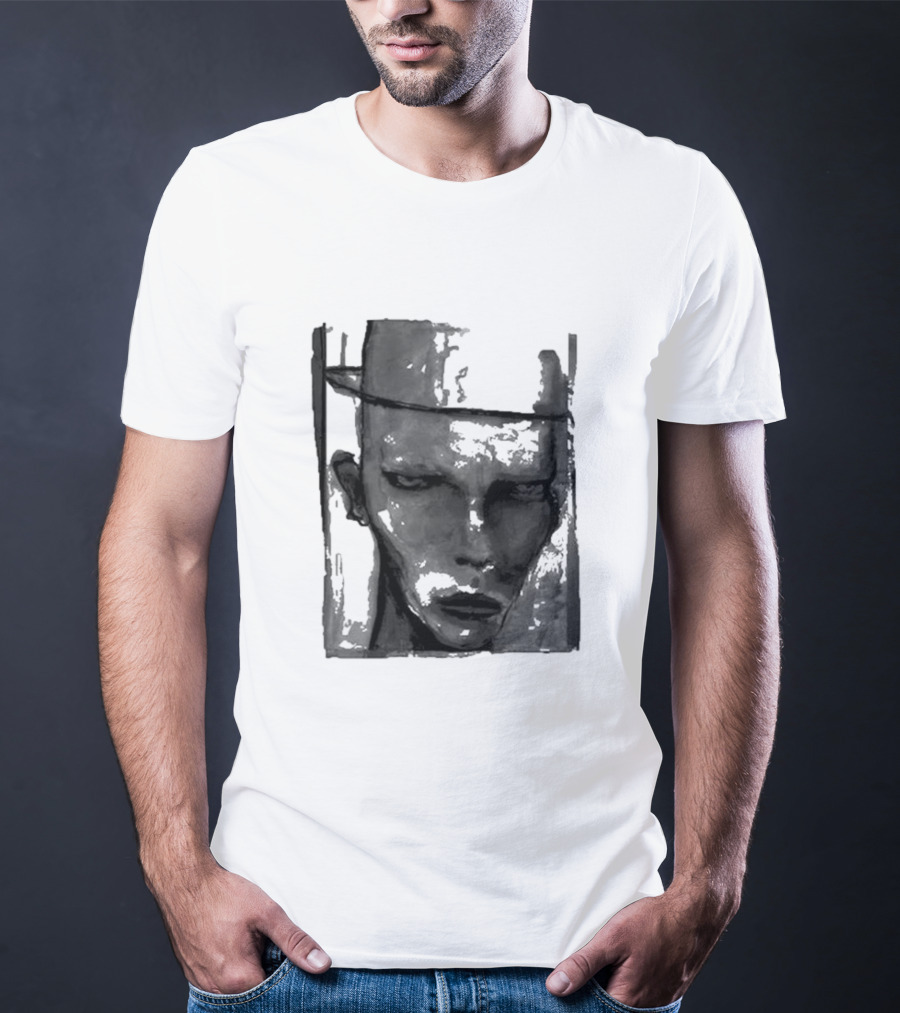 Marilyn Manson One Assassination Under God Monochrome Abstract Face T-Shirt