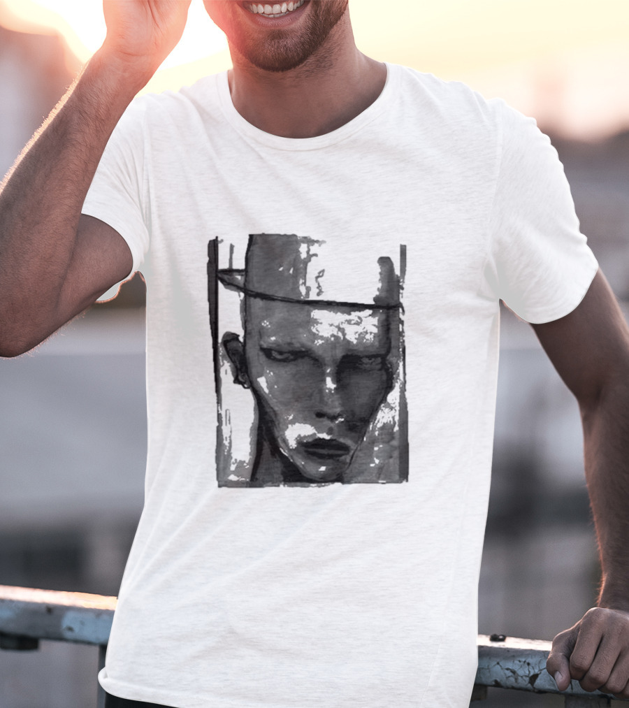 Marilyn Manson One Assassination Under God Monochrome Abstract Face T-Shirt