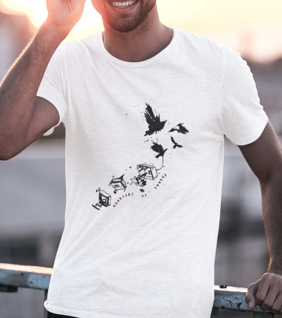 Quarters Of Change Bird With Flying Birds And Vintage Hardware T-Shirt
