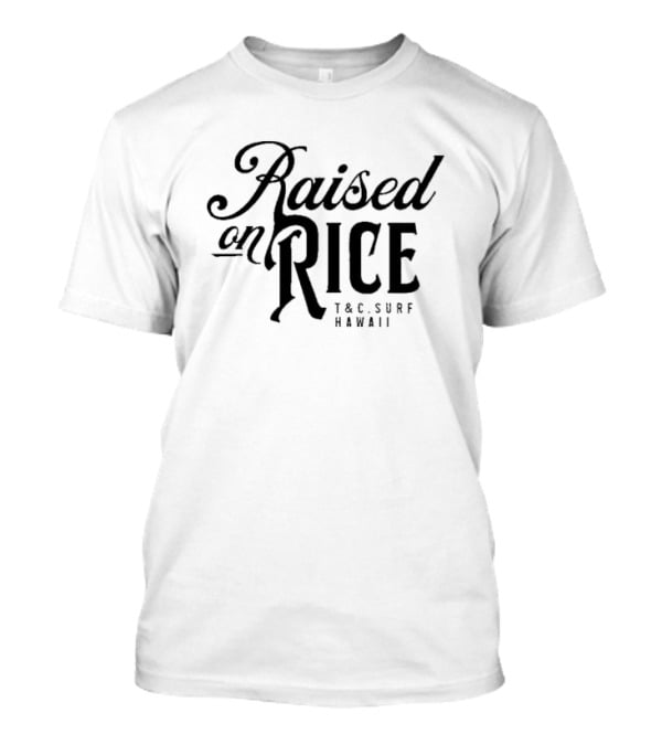 Raised On Rice T&C Surf Hawaii White Rice Jersey T-Shirt