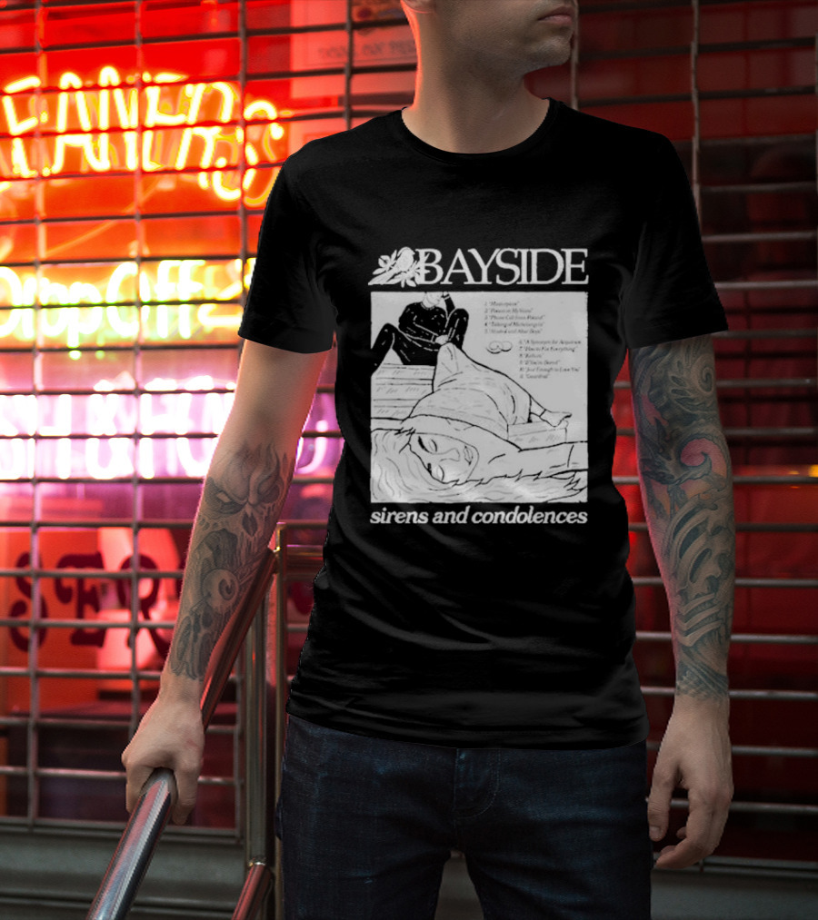 Bayside Sirens And Condolences Album Cover Artwork With Tracklist T-Shirt