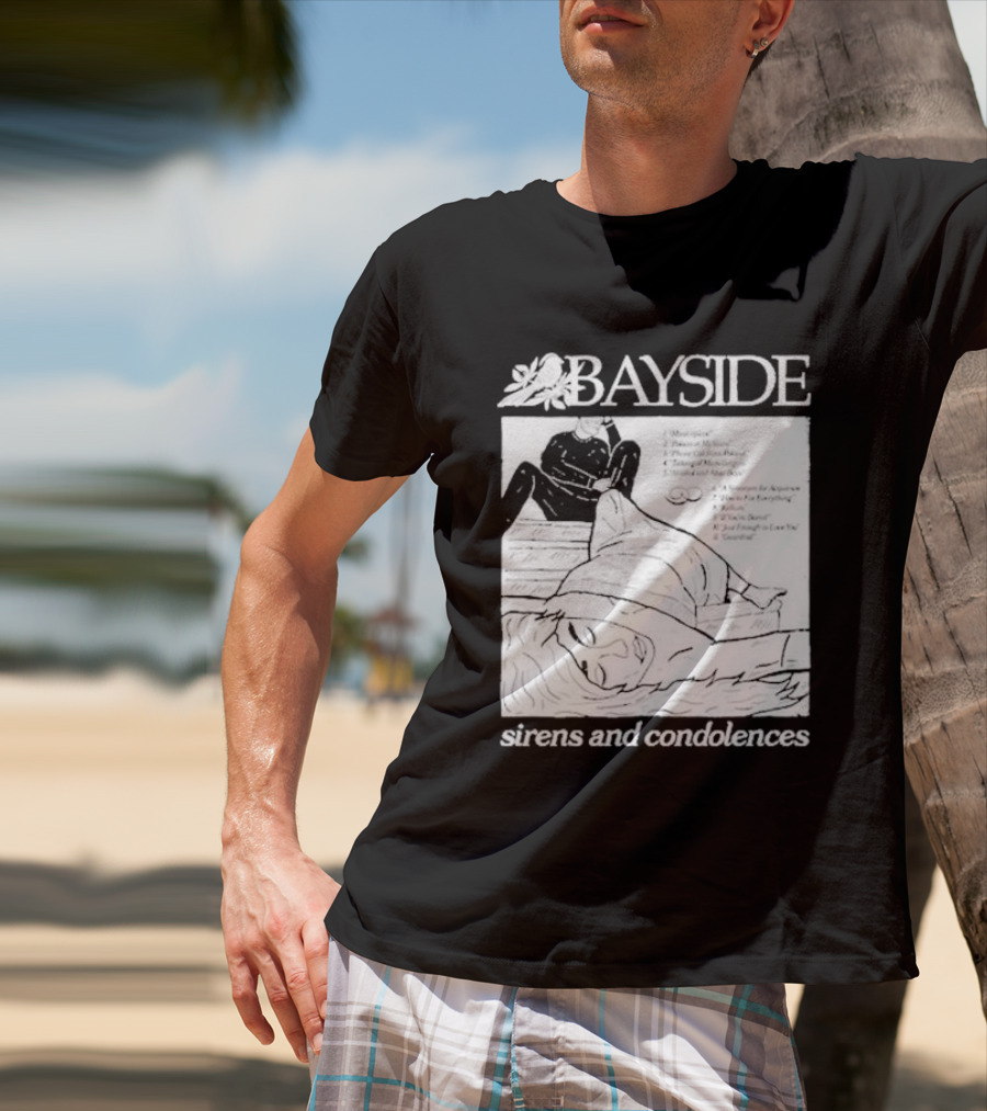 Bayside Sirens And Condolences Album Cover Artwork With Tracklist T-Shirt