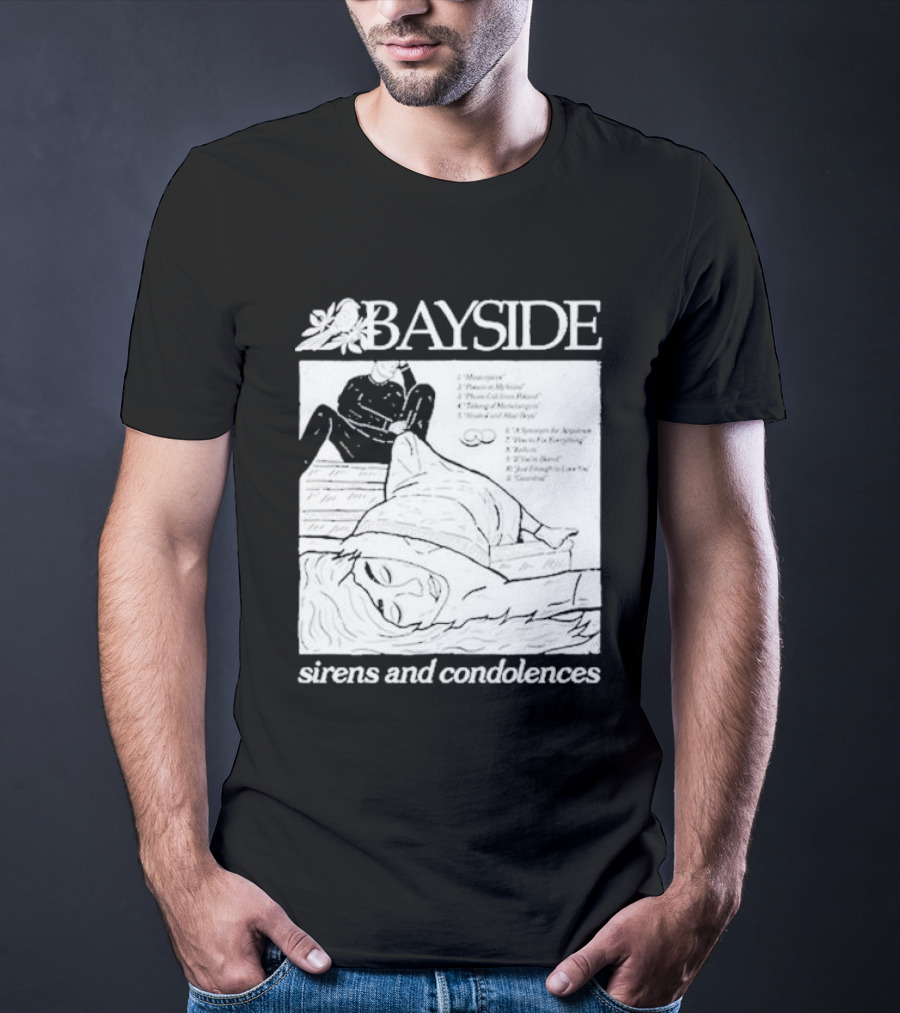 Bayside Sirens And Condolences Album Cover Artwork With Tracklist T-Shirt