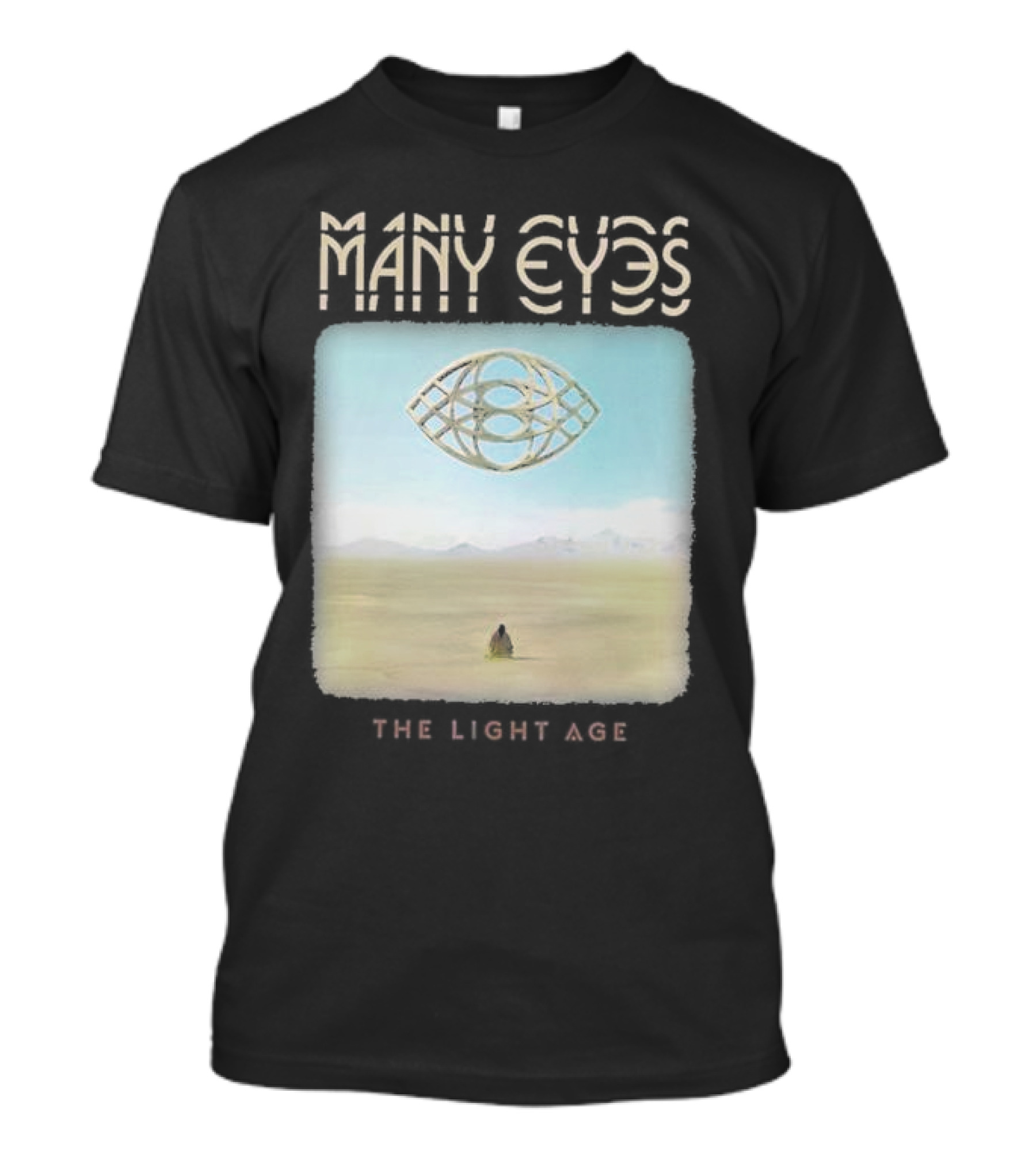 Many Eyes The Light Age Many Eyes Album Cover Desert Scene T-Shirt