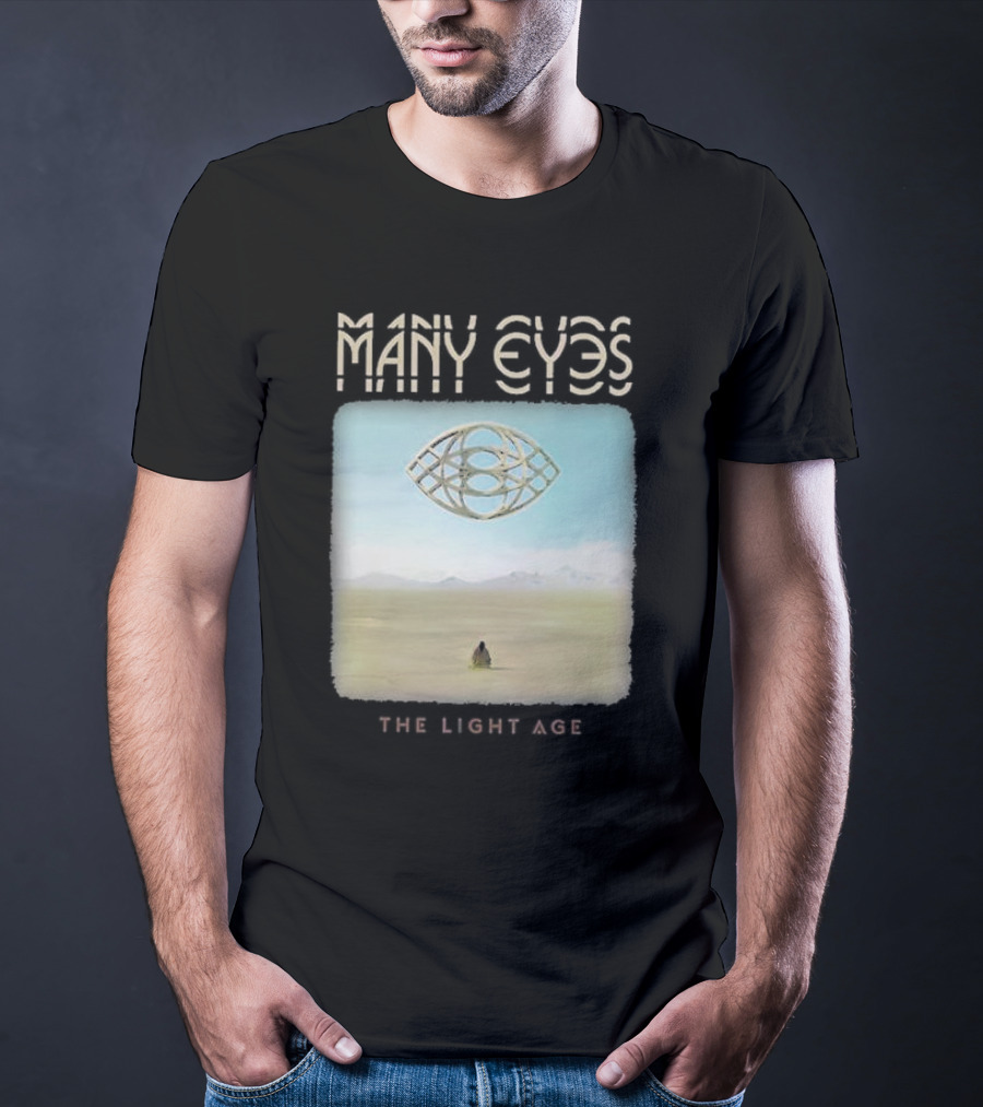 Many Eyes The Light Age Many Eyes Album Cover Desert Scene T-Shirt