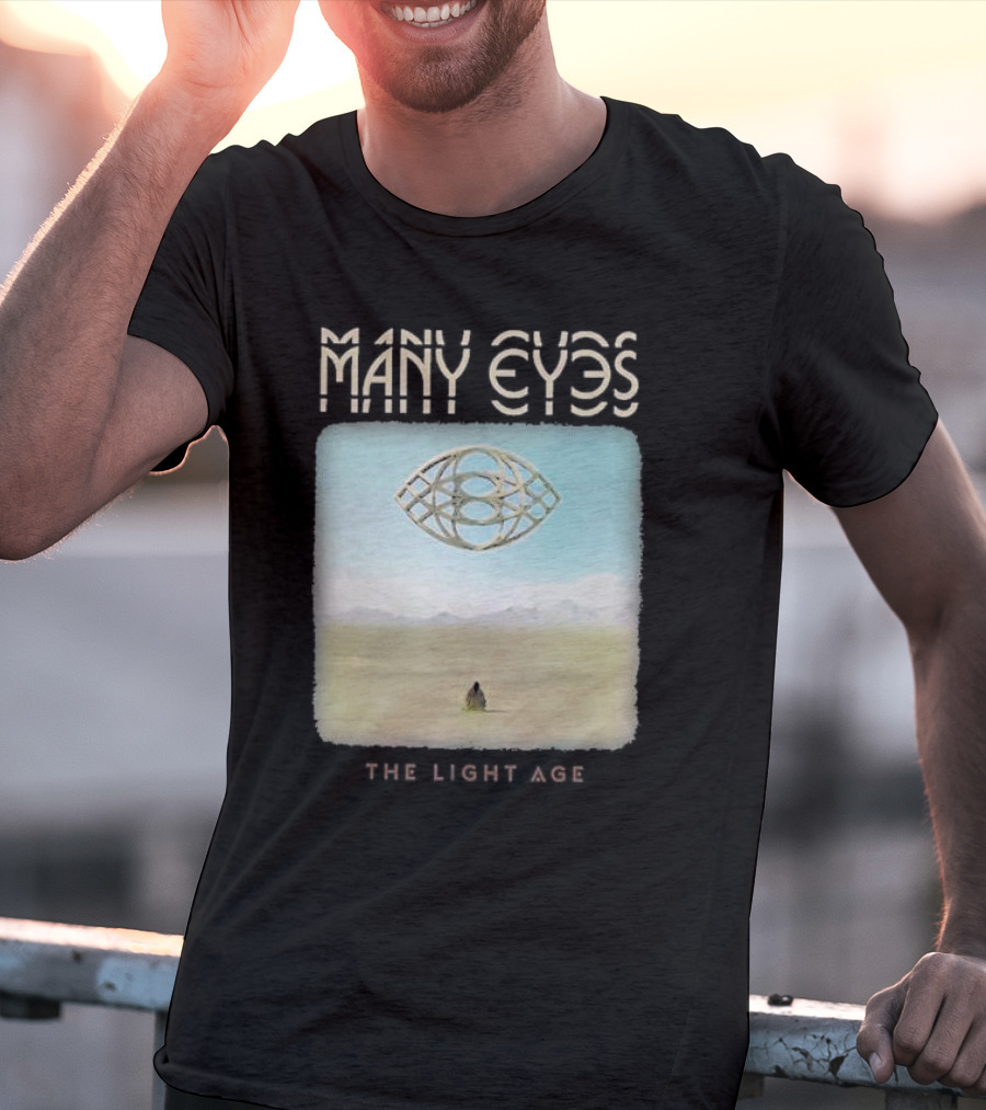 Many Eyes The Light Age Many Eyes Album Cover Desert Scene T-Shirt