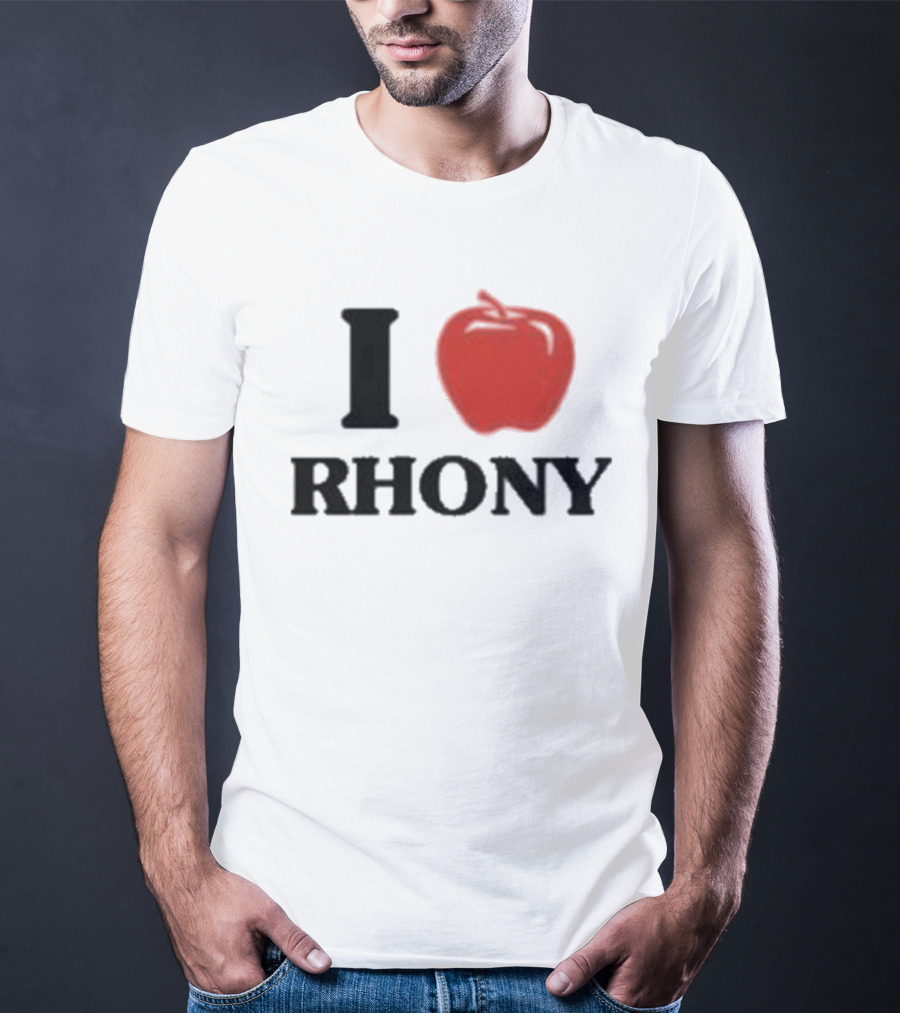 I Apple RHONY Real Housewives Of New York City Logo Tribute Iconic Series Fan Meme T-Shirt