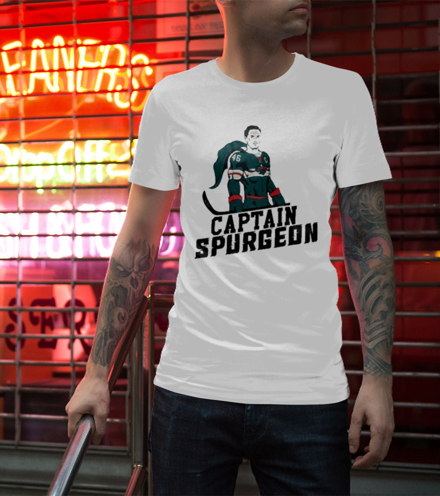 Matt Boldy Featuring Captain Spurgeon Hockey Hero 46 T-Shirt