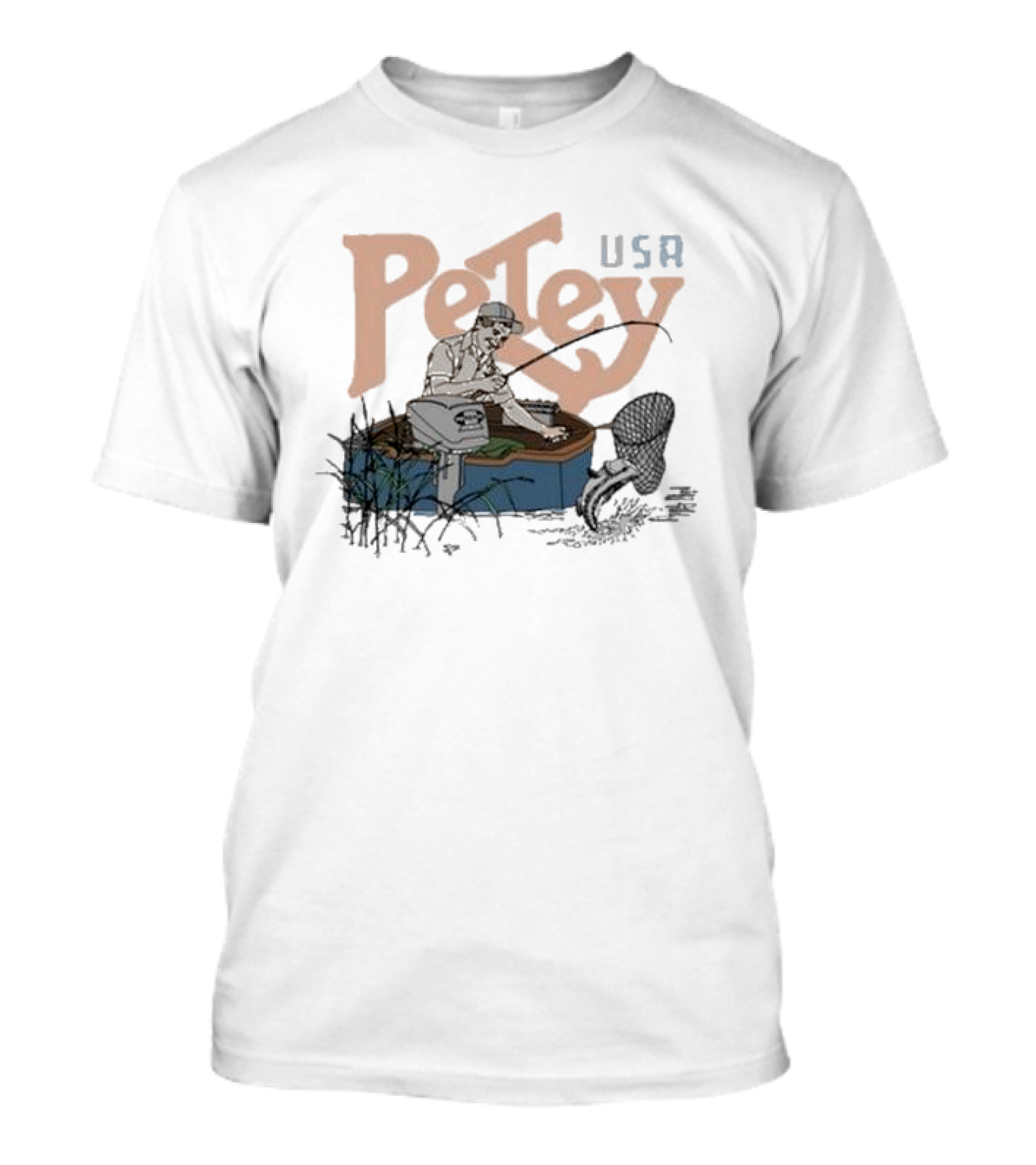 Petey USA Fishing With Catch And Tackle T-Shirt