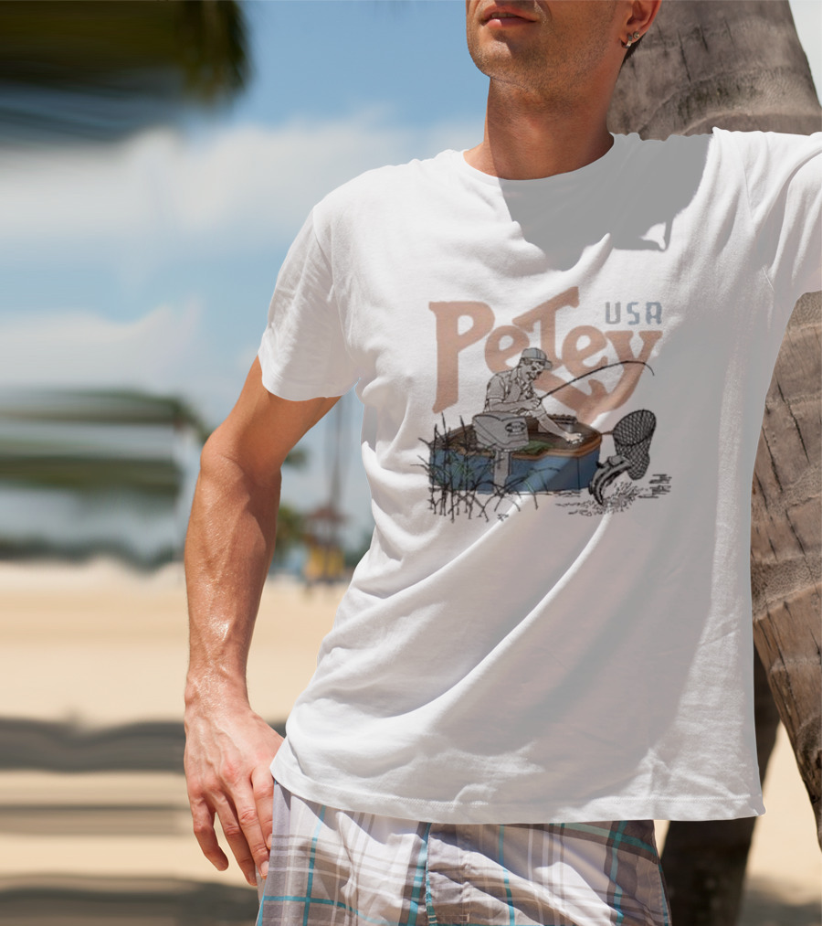 Petey USA Fishing With Catch And Tackle T-Shirt