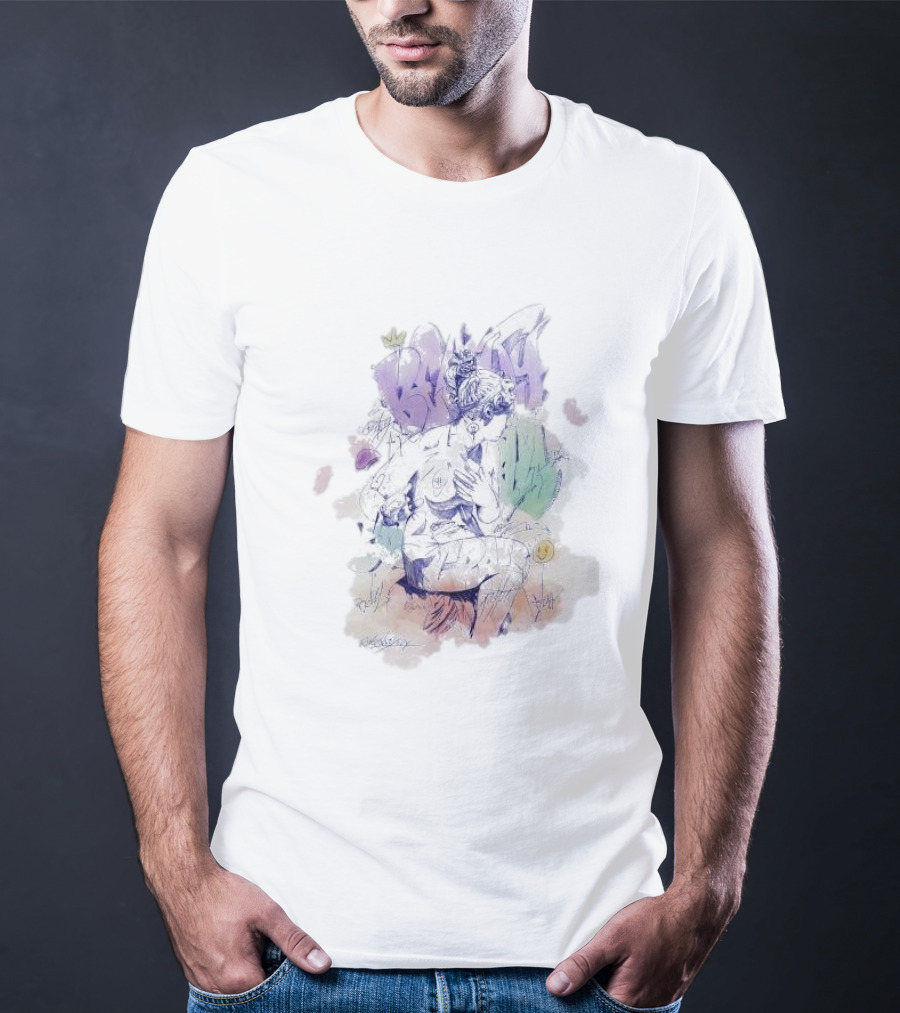 Pichiavo Venus Colorful Graffiti And Sketch Fusion T-Shirt