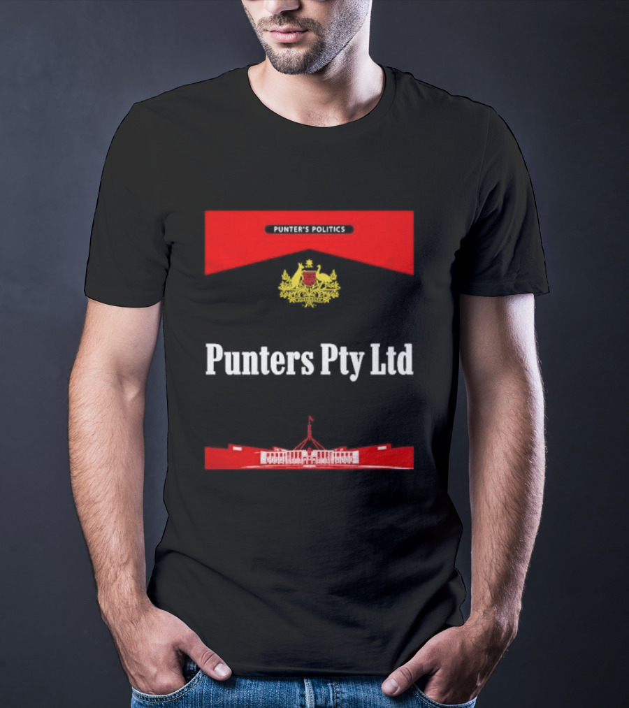 Punter’s Politics Punters Pty Ltd Government Parliament Building Emblem T-Shirt