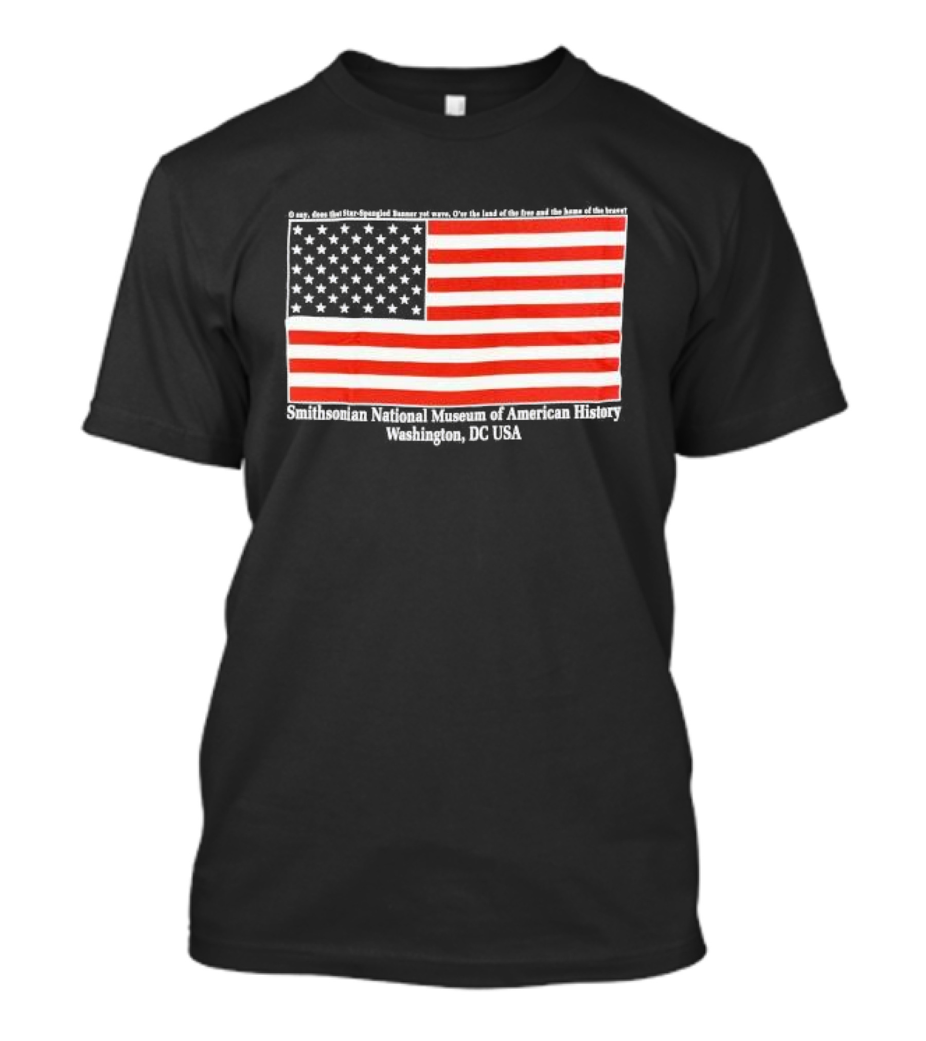 Smithsonian National Museum Of American History American Flag Washington DC USA T-Shirt