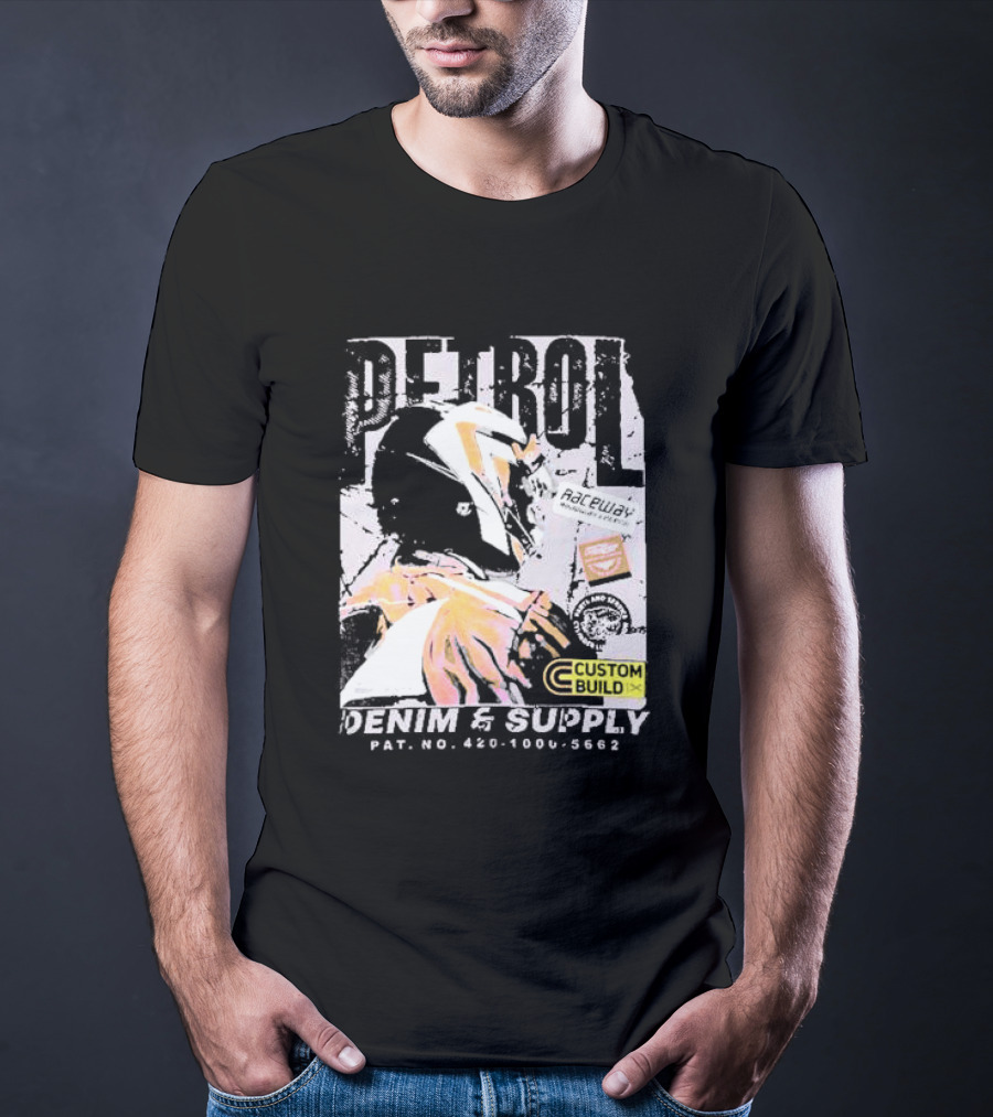 PETROL Raceway Custom Build Denim And Supply CVC Jersey Fabric 164951-U T-Shirt