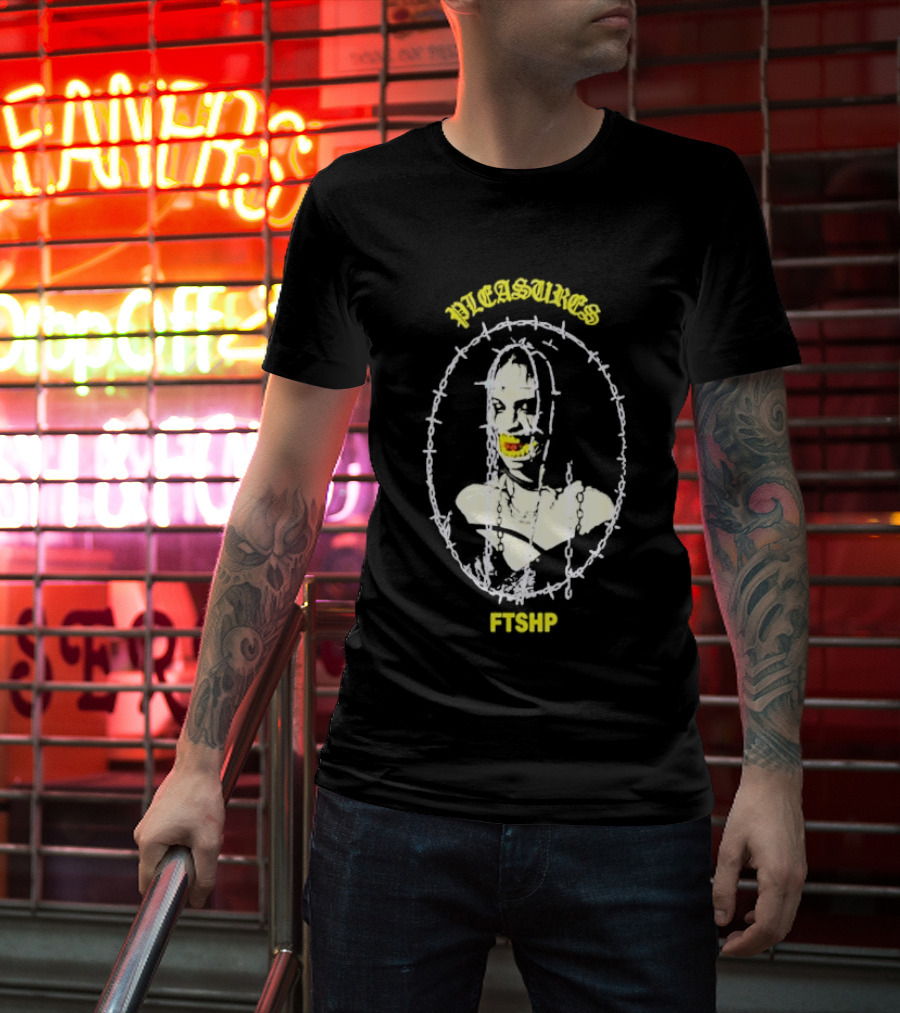 PLEASURES Barbed Wire Face FTSHP Collection T-Shirt