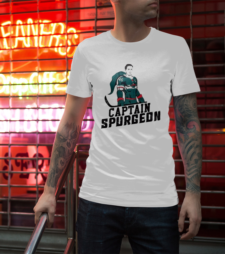 Captain Spurgeon 46 Hockey Superhero T-Shirt