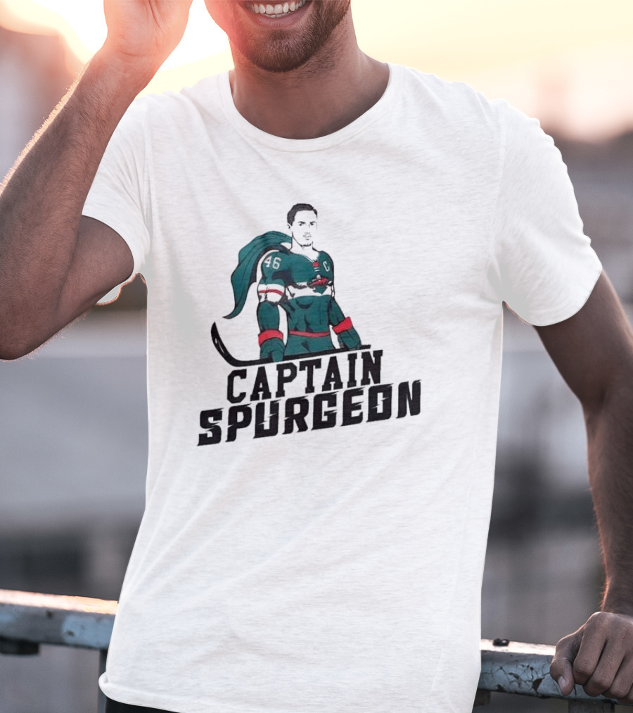 Captain Spurgeon 46 Hockey Superhero T-Shirt