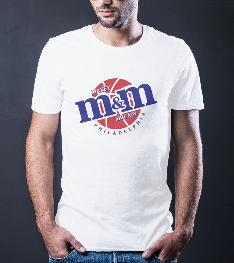 Maxey Mccain M&M Basketball Philadelphia T-Shirt