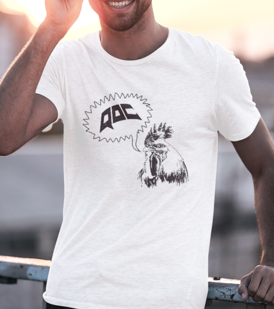 QOC Rooster Quarters Of Change Speech Bubble T-Shirt