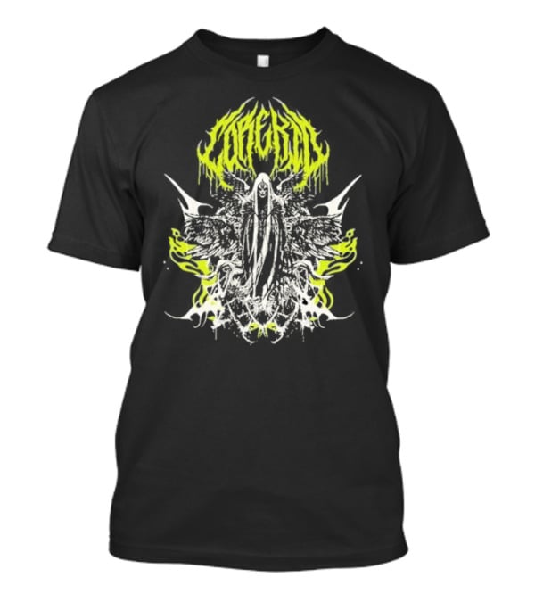 Corekid Dark Angel Grim Reaper Gothic Wings Neon T-Shirt