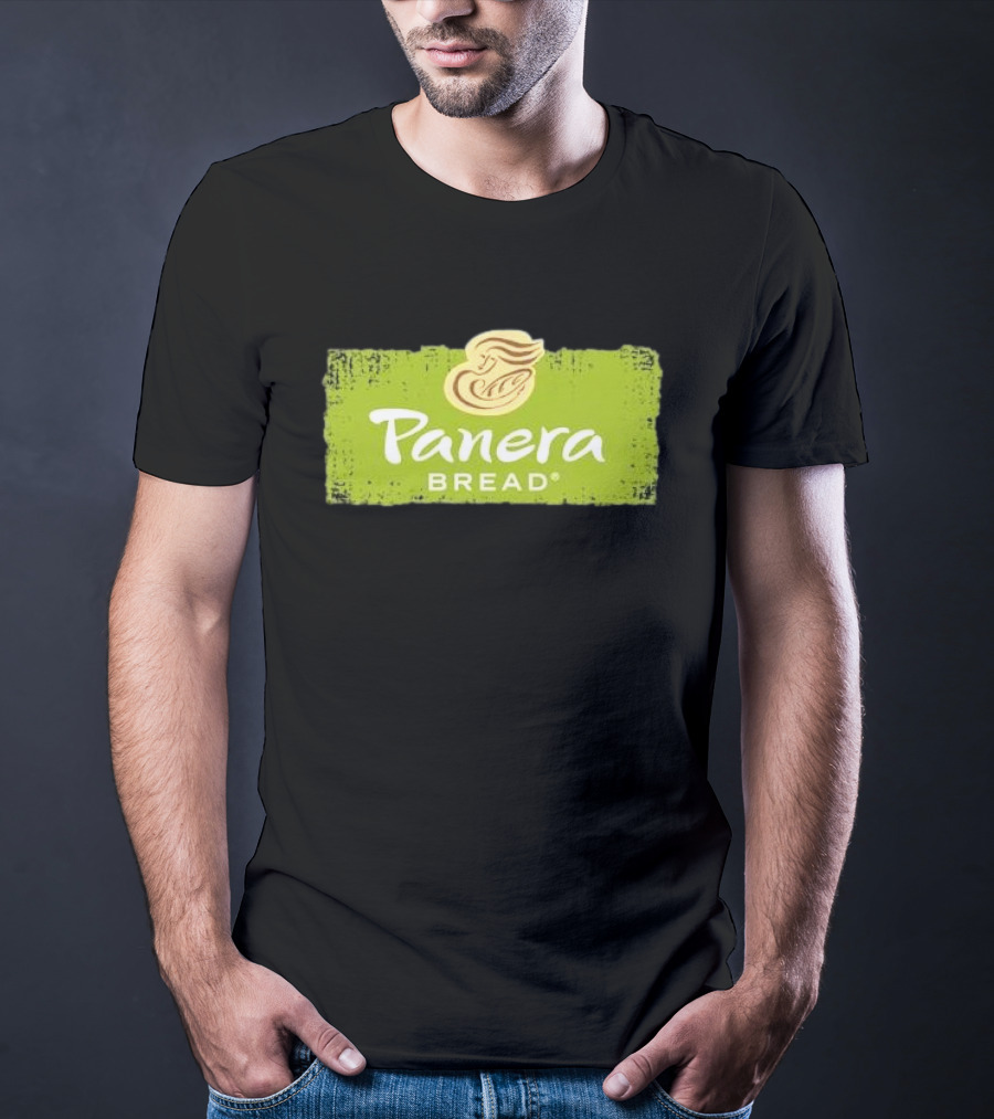 Panera Bread Restaurant Green Logo With Iconic Woman T-Shirt