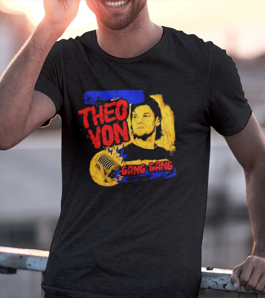 Theo Von Gang Gang 90s Pepper Mic T-Shirt