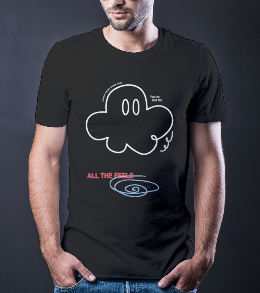 Lonely Ghost Loves Hugz You’ve Got Me All The Feels Cloud T-Shirt
