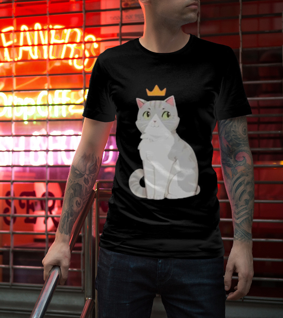 Goodtimeswithscar Jellie Cat With Crown T-Shirt