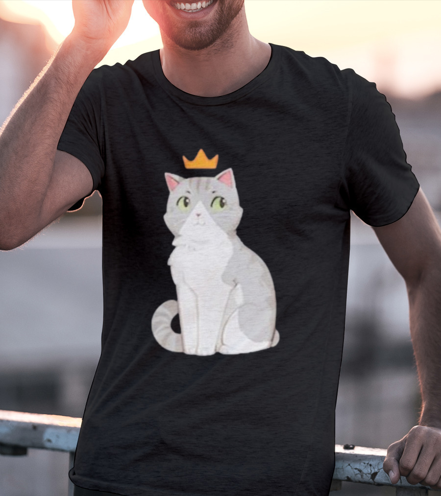 Goodtimeswithscar Jellie Cat With Crown T-Shirt