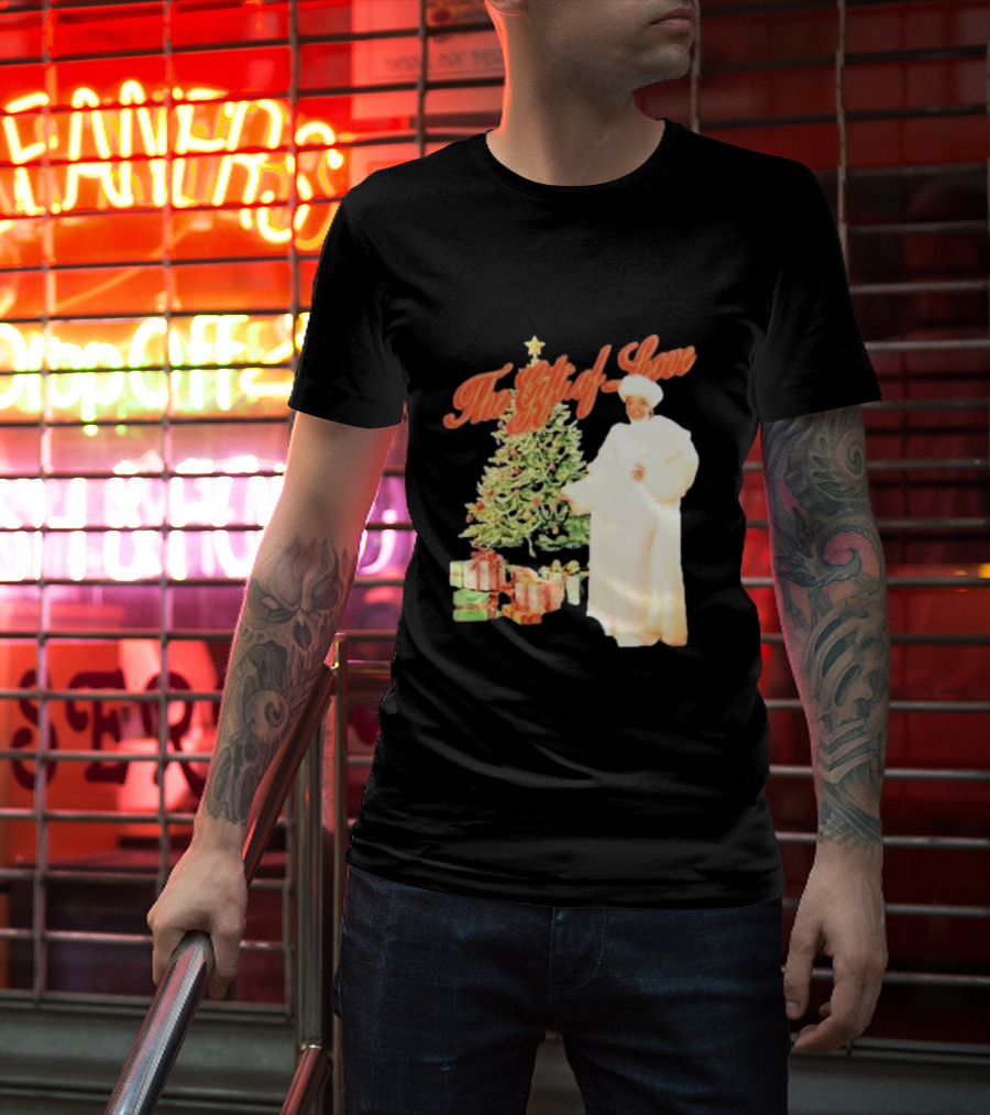 The Gift Of Love Christmas Tree Retro Style Jennifer Hudson T-Shirt