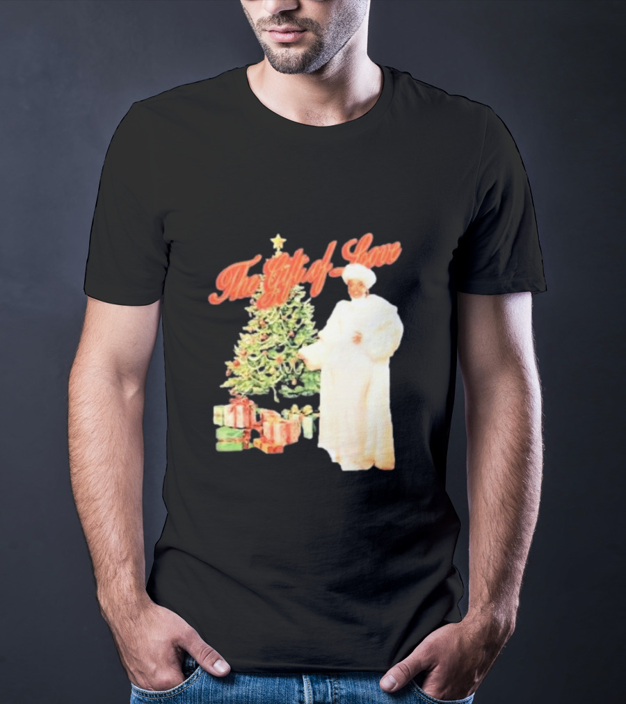 The Gift Of Love Christmas Tree Retro Style Jennifer Hudson T-Shirt