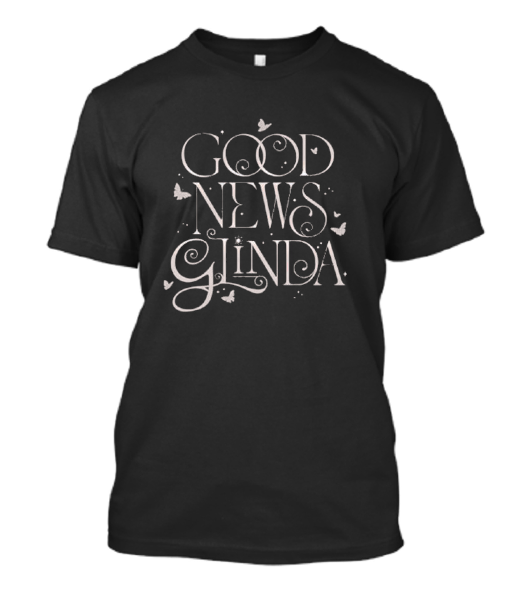 Wicked Good News Glinda Comfort Colors Butterflies T-Shirt