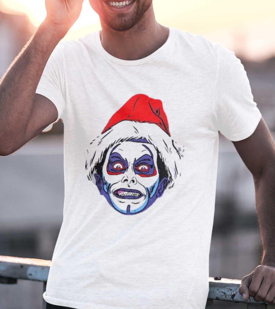 Danhausen Christmashausen Santa Face T-Shirt