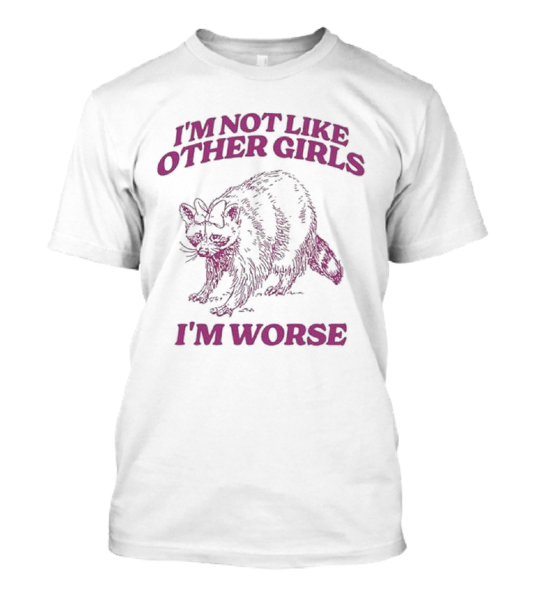 I'm Not Like Other Girls I'm Worse With Cat T-Shirt