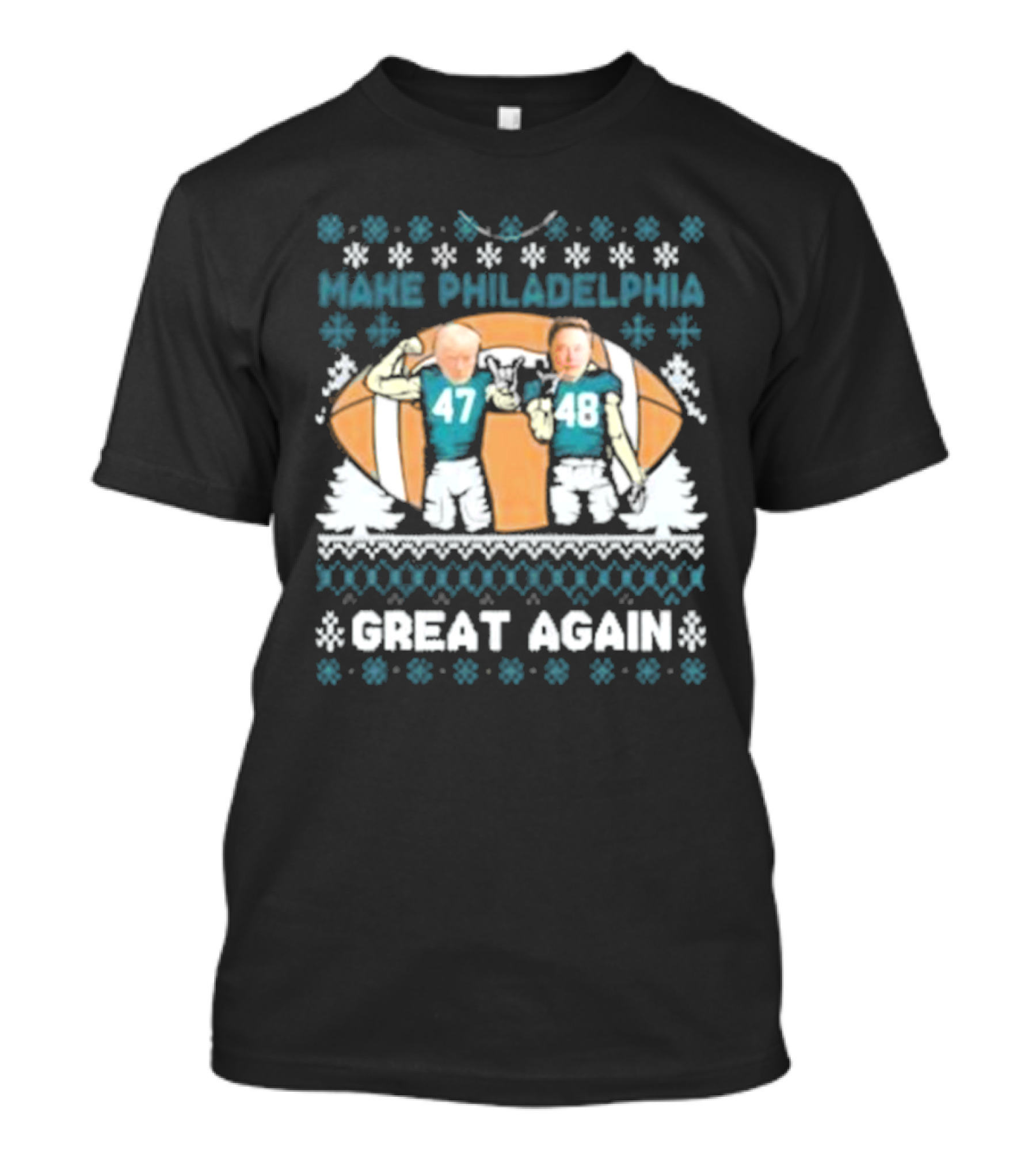Make Philadelphia Great Again Football Snowflakes T-Shirt