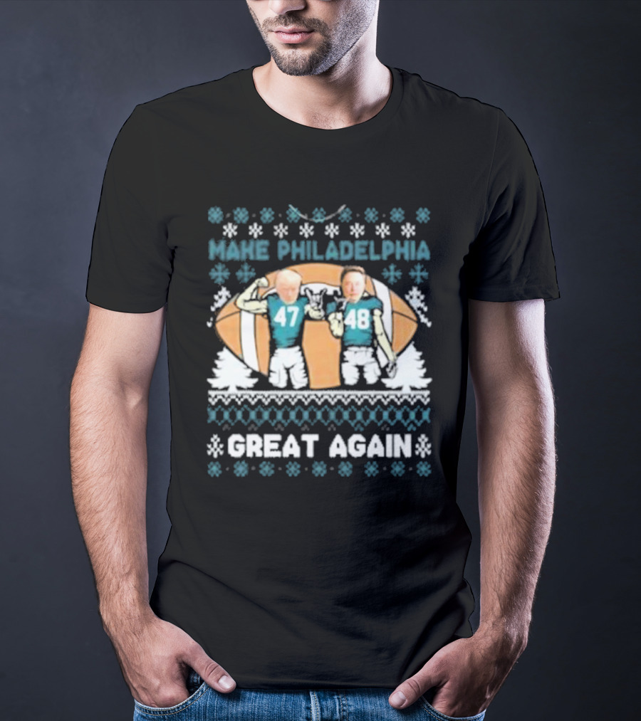Make Philadelphia Great Again Football Snowflakes T-Shirt
