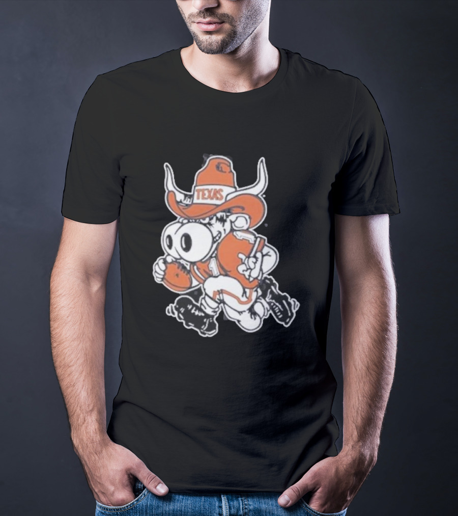 Texas Longhorns Bevo Mascot Football Cowboy T-Shirt