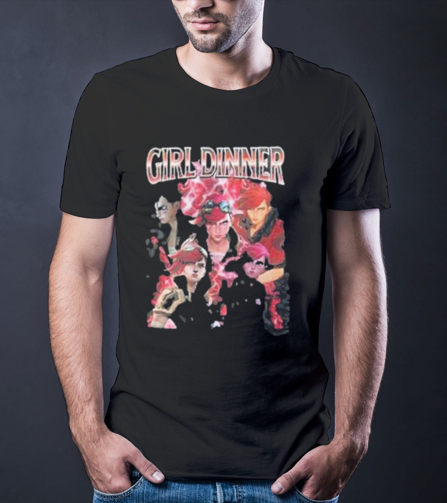 Girl Dinner Vi Arcane Characters T-Shirt