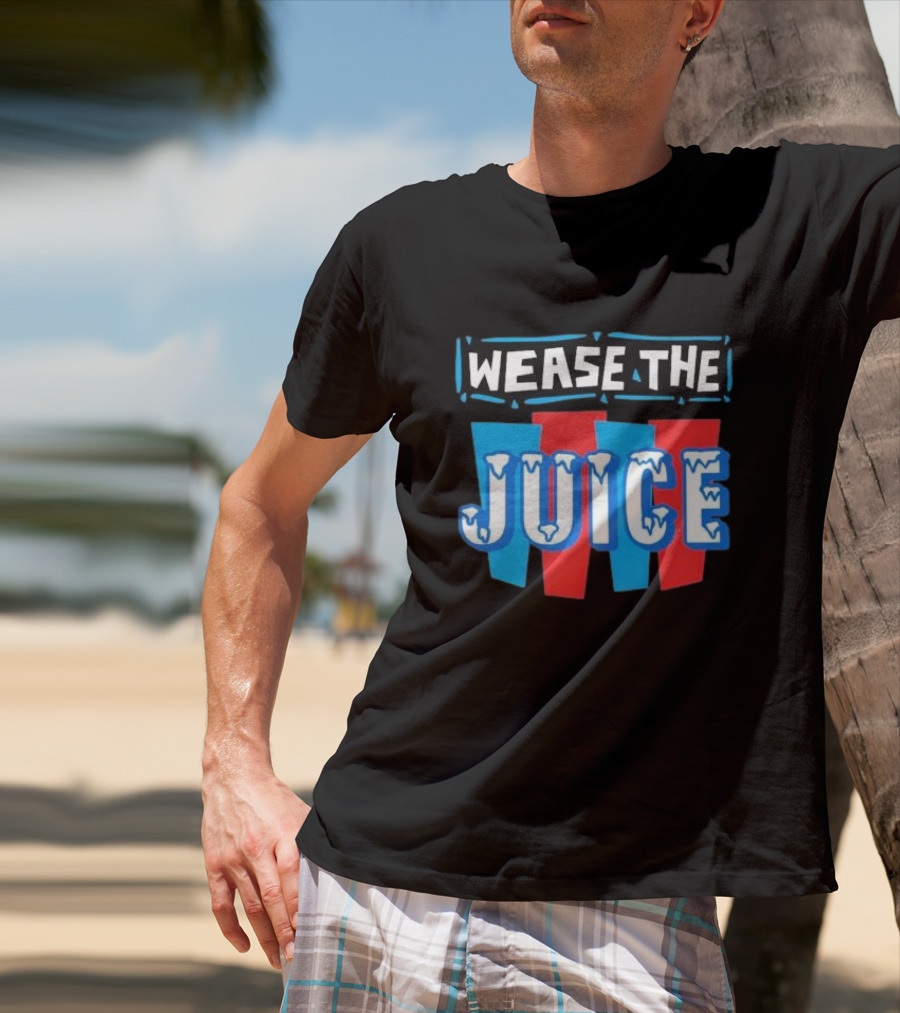 Wease The Juice 90s Style Retro Text T-Shirt