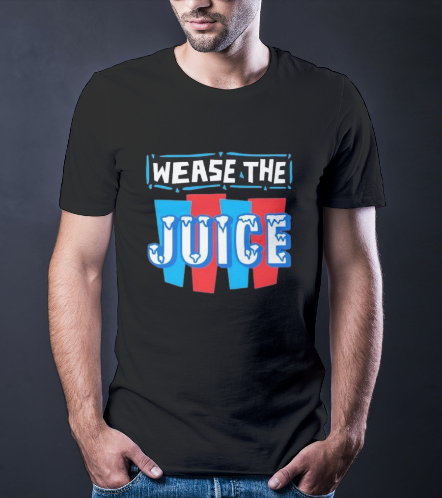 Wease The Juice 90s Style Retro Text T-Shirt