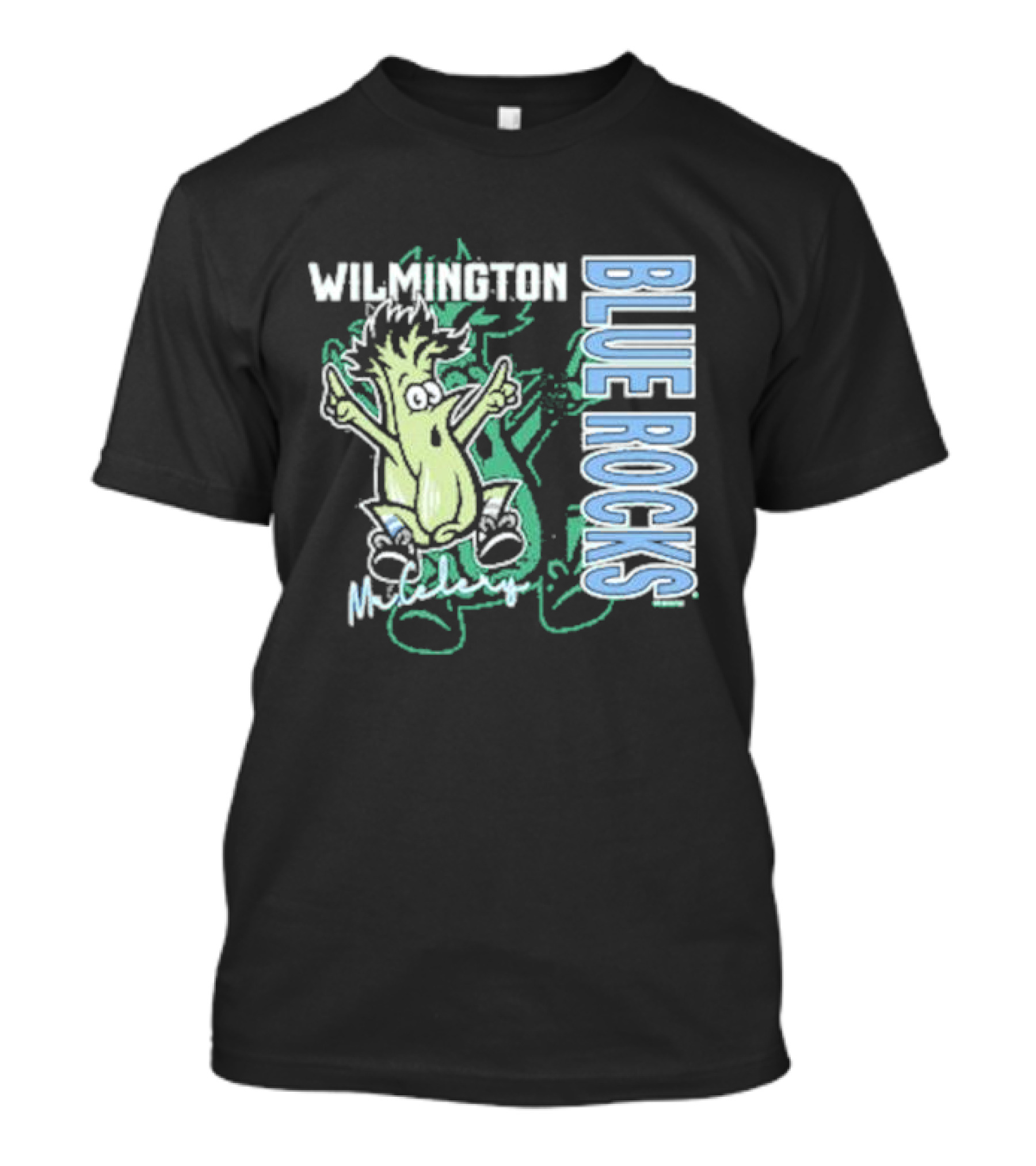 Wilmington Blue Rocks Mr. Celery Character T-Shirt