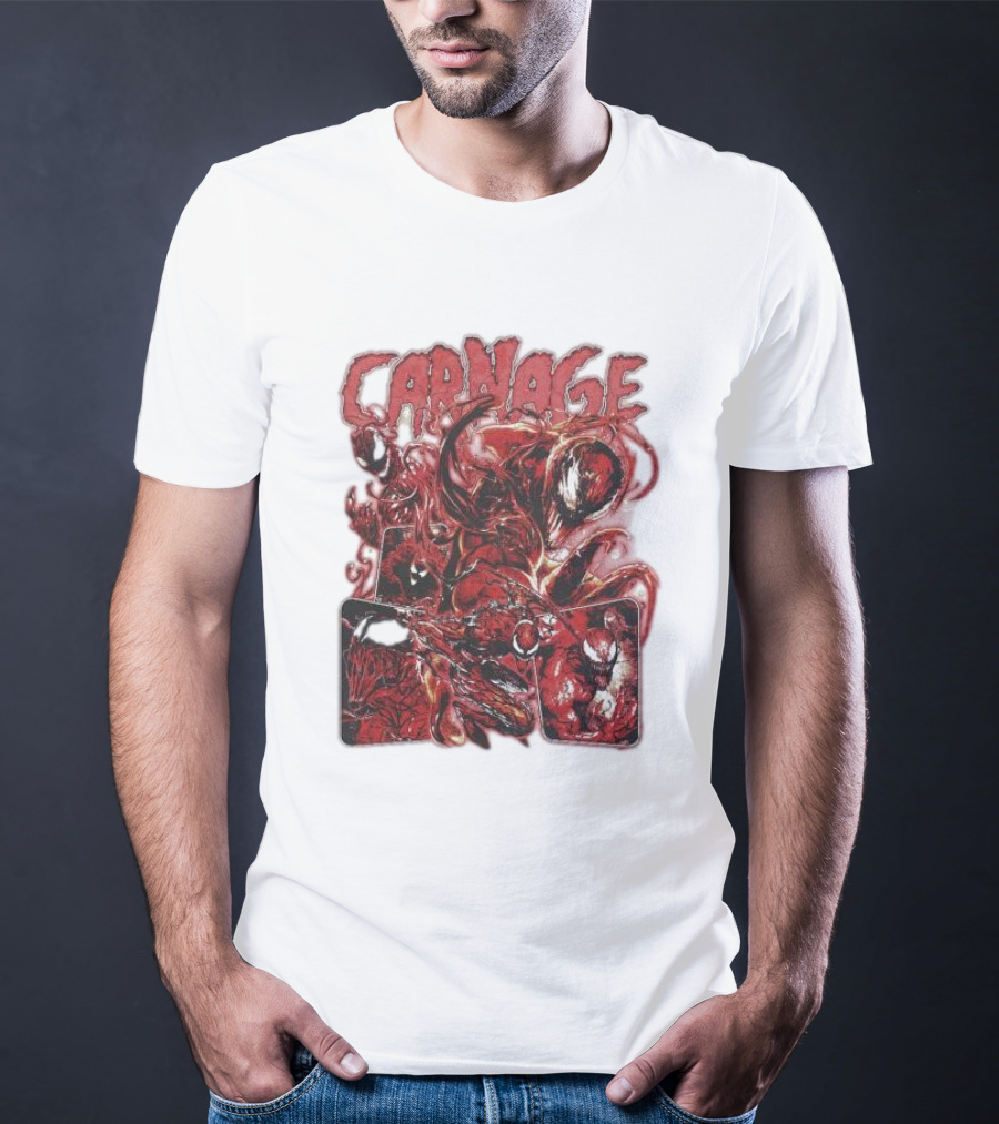 Carnage Supervillain Comic Panel T-Shirt