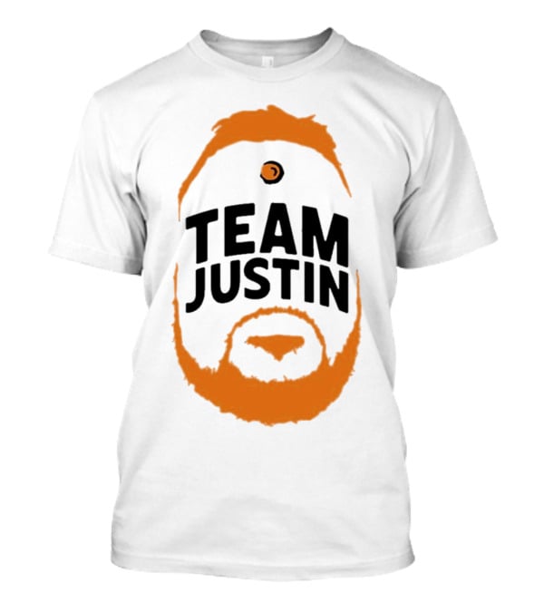 Team Justin Beard Bracket Logo Face T-Shirt