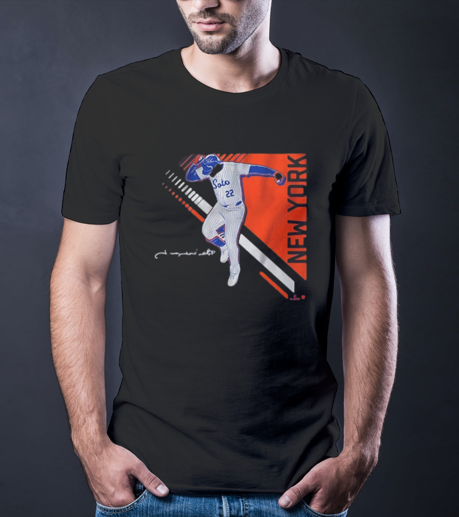 Juan Soto New York Pose 2.0 Pinstripes 22 T-Shirt