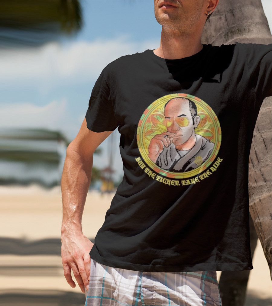 Patron Saint Series Buy The Ticket Take The Ride Hunter S. Thompson Iconic T-Shirt