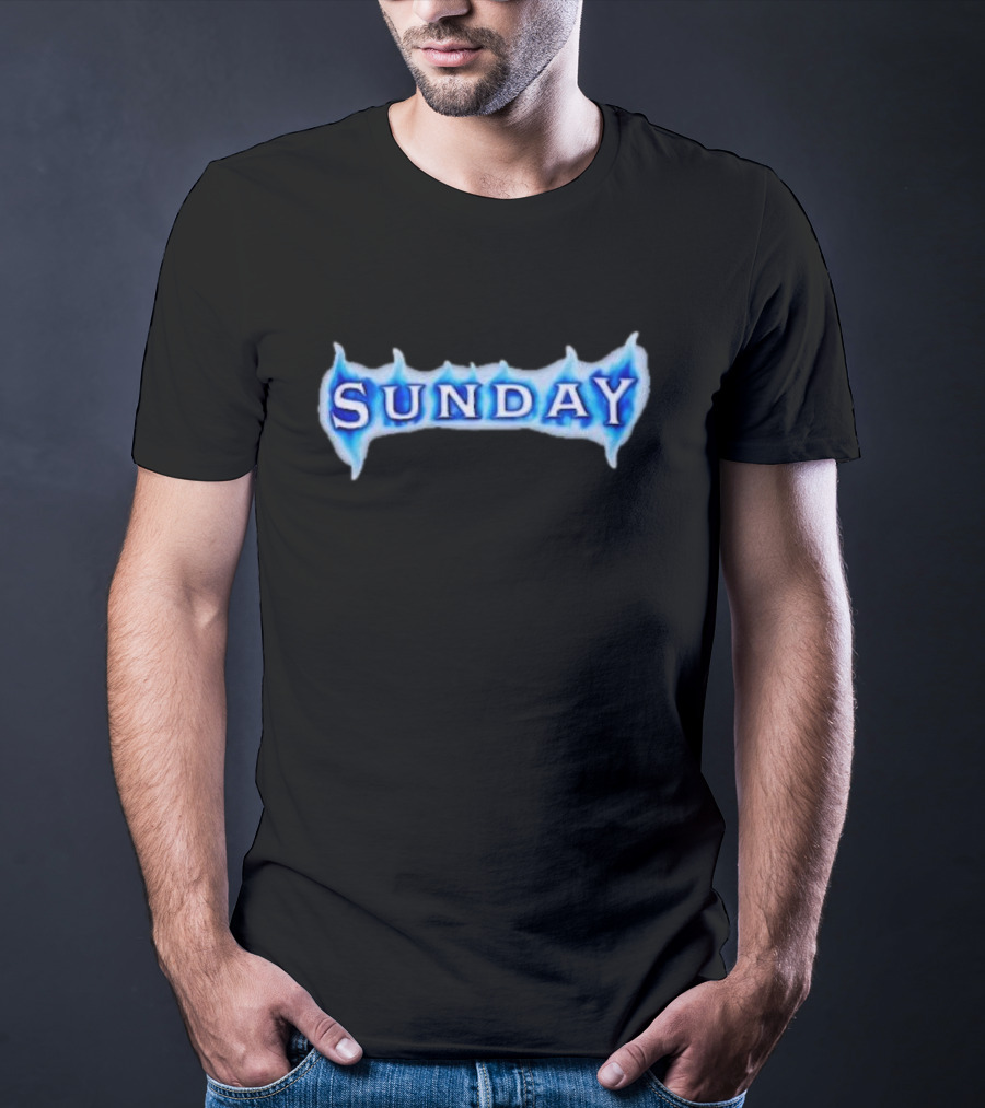 Sunday Ice Blue Flame T-Shirt