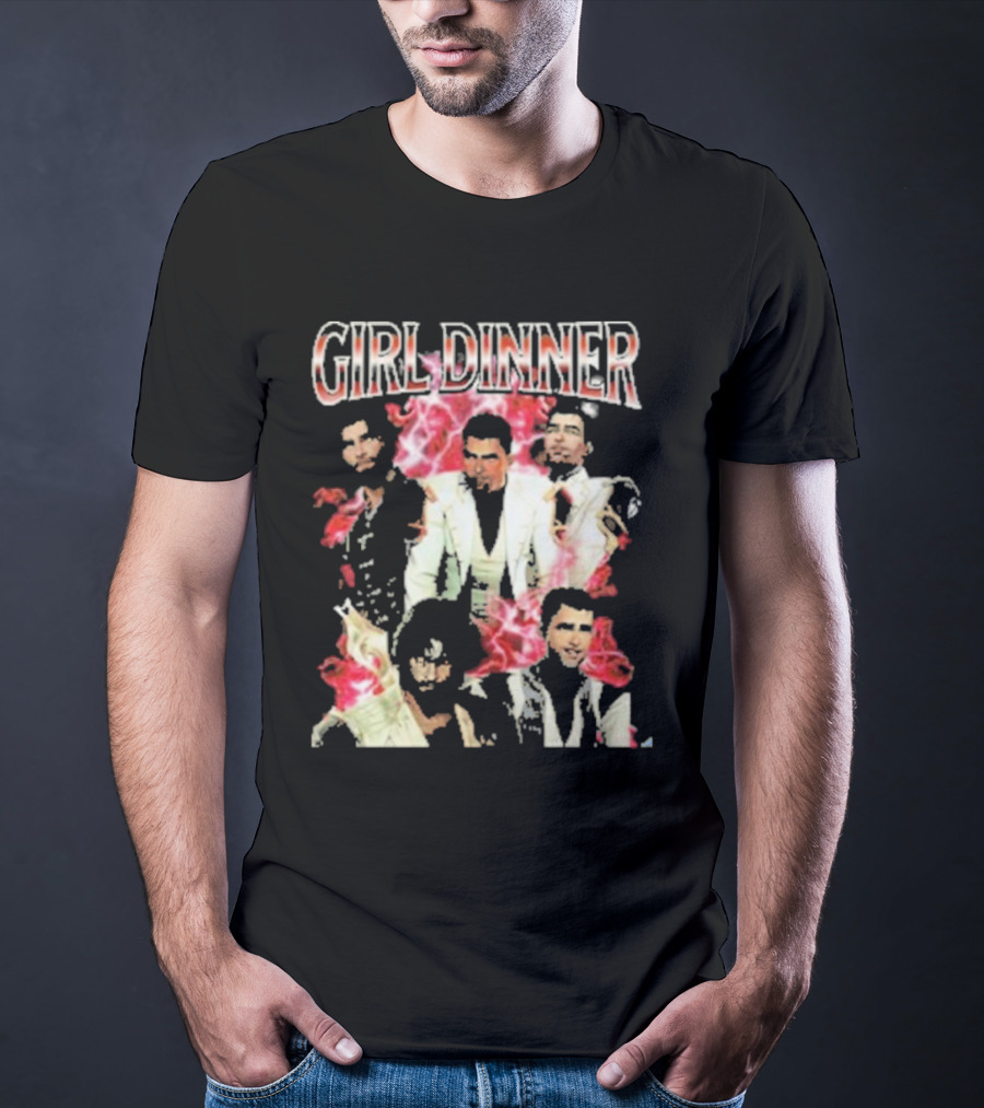 Girl Dinner Jayce Arcane Vaporwave Style Multicolor Figures T-Shirt