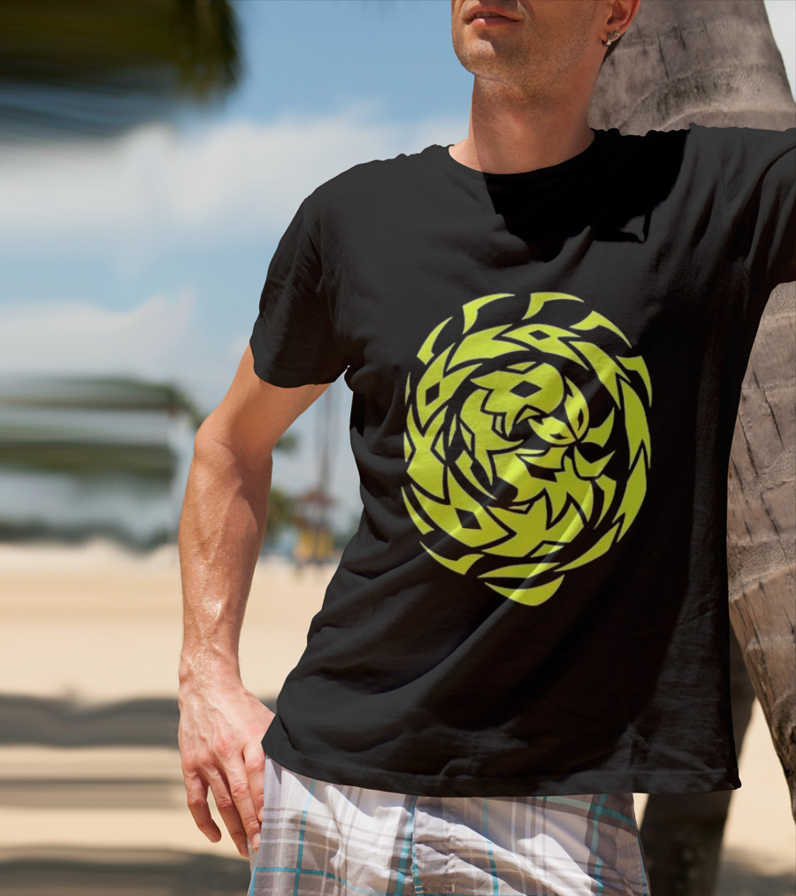 Greed Sigil Black And Yellow Spiral T-Shirt