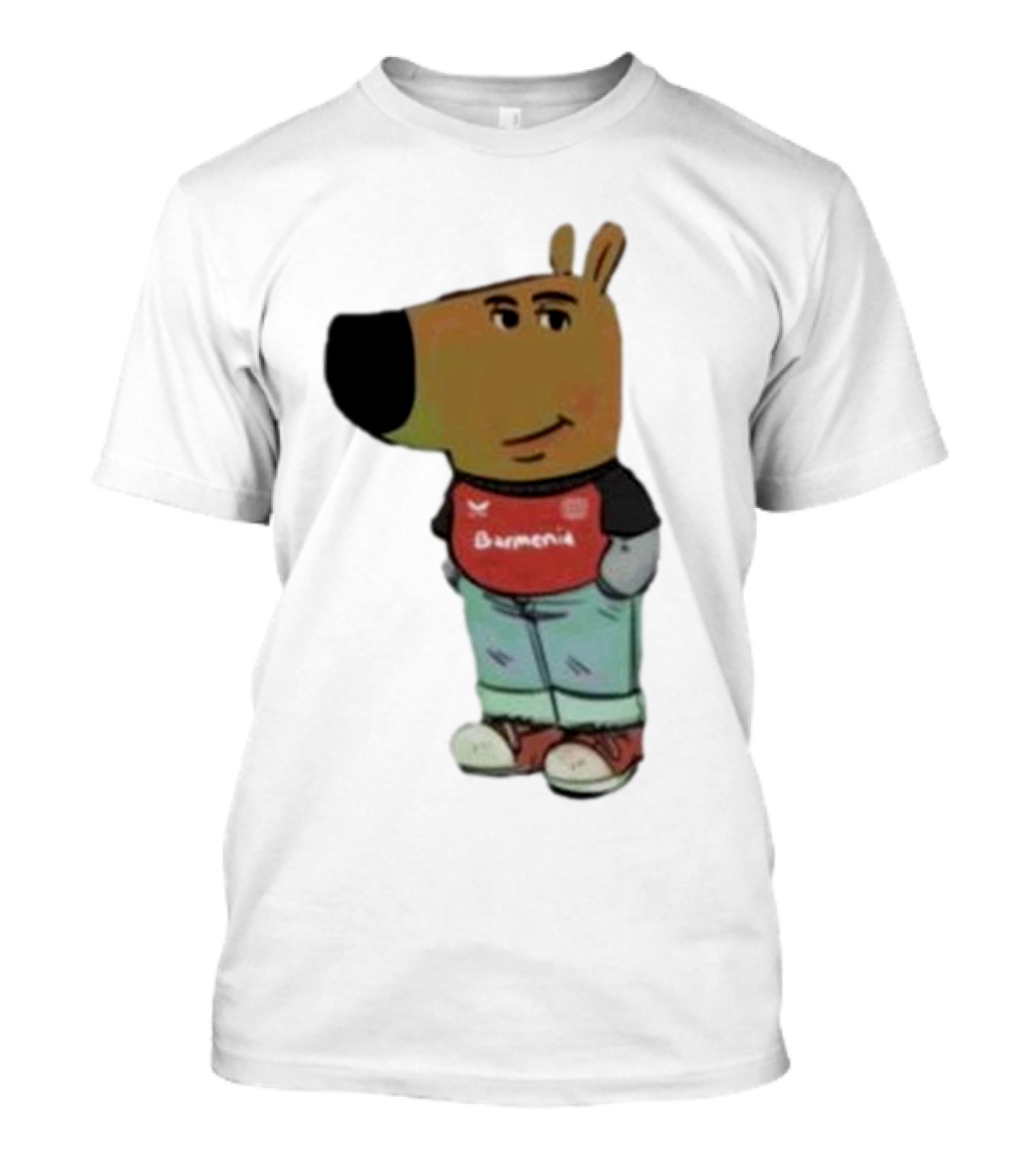 Chill Guy Dog Bayer 04 Leverkusen Mascot Wearing Red Black T-Shirt